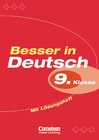 Buchcover Besser in Deutsch. Sekundarstufe I / 9. Schuljahr - Übungsbuch mit separatem Lösungsheft (24 S.)