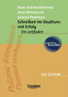 Buchcover studium kompakt. Pädagogik / Schreiben im Studium: mit Erfolg - Neubearbeitung 2006