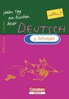 Buchcover Jeden Tag ein bisschen besser. Deutsch / 5. Schuljahr - Übungsheft mit eingeheftetem Lösungsteil (8 S.)