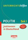 Buchcover Unterrichtshilfen - Politik / Justizwesen in Deutschland