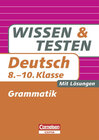 Buchcover Wissen und Testen / 8.-10. Schuljahr - Grammatik