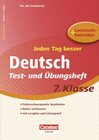 Buchcover Jeden Tag besser - Deutsch / 7. Schuljahr - Test- und Übungsheft mit Lernplan und Lernstandskontrollen