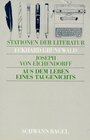 Buchcover Stationen der Literatur / Aus dem Leben eines Taugenichts