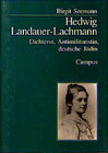 Buchcover Hedwig Landauer-Lachmann