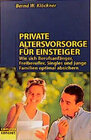 Buchcover Private Altersvorsorge für Einsteiger