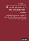Buchcover Mehrheitsdemokratie und Institutionenreform