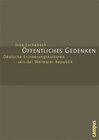 Buchcover Öffentliches Gedenken