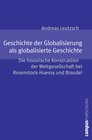 Buchcover Geschichte der Globalisierung als globalisierte Geschichte