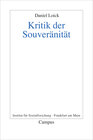 Buchcover Kritik der Souveränität