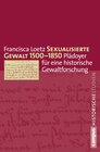 Buchcover Sexualisierte Gewalt 1500-1850