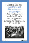 Buchcover »In Bonn ist Transparenz angesagt«
