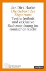 Buchcover Die Geburt des Eigentums