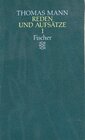Buchcover Reden und Aufsätze 1