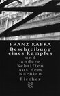 Buchcover Franz Kafka - Gesammelte Werke. Nach der kritischen Ausgabe / Beschreibung eines Kampfes