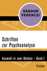 Buchcover Schriften zur Psychoanalyse