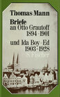 Buchcover Briefe an Otto Grautoff 1894-1901 und Ida Boy-Ed 1903-1928