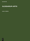 Buchcover Glossarium Artis / Treppen