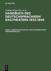 Buchcover Handbuch des deutschsprachigen Exiltheaters 1933-1945 / Verfolgung und Exil deutschsprachiger Theaterkünstler