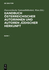 Buchcover Handbuch österreichischer Autorinnen und Autoren jüdischer Herkunft