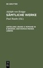 Buchcover Adolph von Knigge: Sämtliche Werke / Romane in 8 Bänden. Der Roman meines Lebens