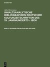 Buchcover Alfred Estermann: Inhaltsanalytische Bibliographien deutscher Kulturzeitschriften... / Telegraph für Deutschland (1837–1