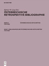 Buchcover Österreichische Retrospektive Bibliographie. Österreichische Zeitschriften 1704-1945 / Bibliographie der österreichische