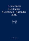 Buchcover Kürschners Deutscher Gelehrten-Kalender / 2009
