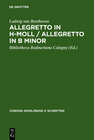 Buchcover Allegretto in h-Moll / Allegretto in B minor