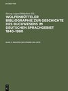 Buchcover Wolfenbütteler Bibliographie zur Geschichte des Buchwesens im deutschen... / Register der Länder und Orte