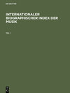 Buchcover Internationaler Biographischer Index der Musik