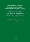 Buchcover Constitutions of the World from the late 18th Century to the Middle... / Nassau – Saxe-Hildburghausen