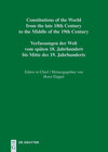 Buchcover Constitutional Documents of Switzerland from the late 18th Century... / National Constitutions I