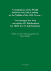 Buchcover Constitutions of the World from the late 18th Century to the Middle... / Massachusetts – New Hampshire