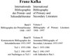 Buchcover Franz Kafka. Internationale Bibliographie der Primär- und Sekundärliteratur... / Franz Kafka. Internationale Bibliograph