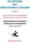 Buchcover Geschichte der chinesischen Literatur / Biographisches Handbuch chinesischer Schriftsteller
