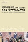 Buchcover Deutsches Literatur-Lexikon. Das Mittelalter / Nachträge, Chronologie und Register