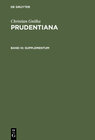 Buchcover Christian Gnilka: Prudentiana / Supplementum