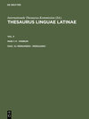Buchcover Thesaurus linguae Latinae. . p – porrum / pernumero - persuadeo