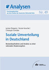 Buchcover Soziale Umverteilung in Deutschland