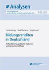 Buchcover Bildungsrenditen in Deutschland