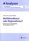 Buchcover Multilateralismus oder Regionalismus?