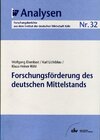 Buchcover Forschungsförderung des deutschen Mittelstands