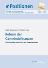 Buchcover Reform der Gemeindefinanzen