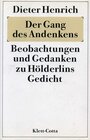 Buchcover Der Gang des Andenkens