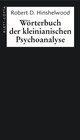 Buchcover Wörterbuch der kleinianischen Psychoanalyse