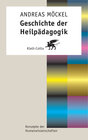 Buchcover Geschichte der Heilpädagogik (Konzepte der Humanwissenschaften)