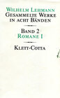 Buchcover Gesammelte Werke in acht Bänden / Romane I (Gesammelte Werke in acht Bänden, Bd. 2)