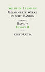 Buchcover Gesammelte Werke in acht Bänden / Essays II (Gesammelte Werke in acht Bänden, Bd. 7)