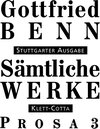 Buchcover Sämtliche Werke - Stuttgarter Ausgabe. Bd. 5 - Prosa 3 (Sämtliche Werke - Stuttgarter Ausgabe, Bd. 5)