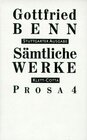 Buchcover Sämtliche Werke - Stuttgarter Ausgabe. Bd. 6 - Prosa 4 (Sämtliche Werke - Stuttgarter Ausgabe, Bd. 6)